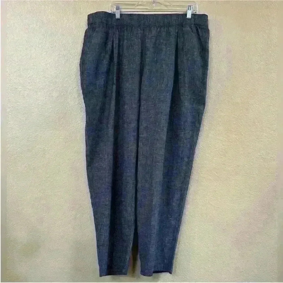 Eileen Fisher Tapered Ankle Pant In Black/ White Check Size 1X New With Tags! - Picture 6 of 10